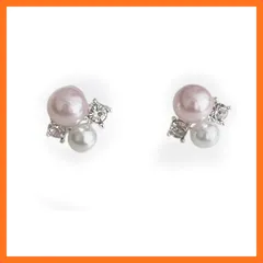 【新品】 HAPVITAL ピアス レディース 人気 シルバー925金属アレルギー対応ジルコニアアクセサリー揺れるキラキラ人気ー対応可愛 ピアスいキラキラ ファッション 安心の金属 (真珠の耳かけタイプ) 1