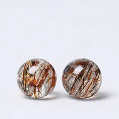 【1粒】天然7AブラックゴールドスーパーセブンビーズクリスタルビーズDIYブレスレットハンドメイドブレスレット素材10mm