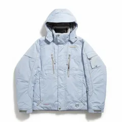 デサント DESCENTE DD-6183 ジャケット スノボ スキーウェア ダウン 防寒 フード ジップ 水色 13サイズ 963146