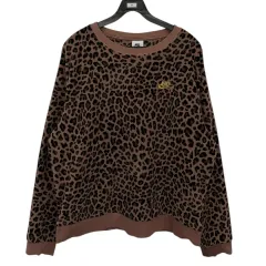 ナイキ ヒョウ柄 ウィメンズ フリース スウェット xl