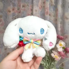 サンリオ50周年 いちご新聞 シナモロール マスコット ぬいぐるみ