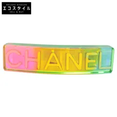 CHANEL シャネル 97P ヴィンテージ オーロラグラデーション CHANELロゴ バレッタ
