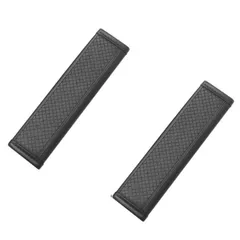 azumafy シートベルトカバー シートベルトパット 車用品 バックルカバー クッション 肩と首を保護 2個セット (ブラック)