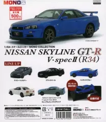 【中古】紙製品 ガチャ台紙 「1/64スケールミニカー MONO COLLECTION NISSAN SKYLINE GT-R V・spec II R34」