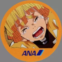 【中古】紙製品 我妻善逸(正面/ノーマル) 機内限定コラボメンコ 「鬼滅の刃×ANA」 国内線機内限定 子供向け配布品