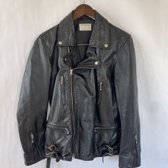 【美品】LHP 羊革 エルエイチピー ダブルライダース ルイスレターライトニングモデル L ブラック シープスキン ラムレザー L.H.P