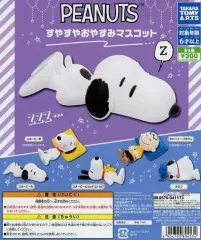 【中古】紙製品 ガチャ台紙 「PEANUTS すやすやおやすみマスコット」