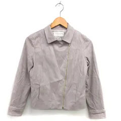 プロポーション ボディドレッシング PROPORTION BODY DRESSING ライダース風 ブルゾン ジャンパー フェイクスエード ステンカラー 総裏地 S グレージュ /NT15