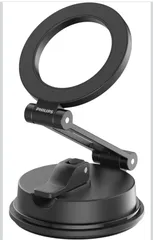★Philips (フィリップス) マグネット車載スマホホルダー magsafeホルダー 超強力吸着 真空吸盤 携帯ホルダー 多角度調整 360°回転な台座 車用ホルダー 折りたたみ式 片手操作 カー用品 全機種対応 DLK4131B