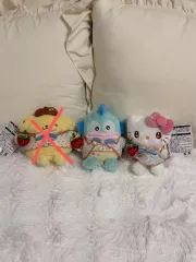 サンリオ いちご50周年 レインボー マスコット ぬいぐるみ キーホルダー ハローキティ ハンギョドン ポムポムプリン