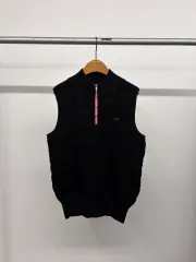 レディース Callaway キャロウェイ ゴルフ ウール混 ハート エンボス 刺繍 ニット ベスト ベスト セーター