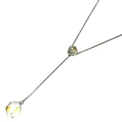SWAROVSKI(スワロフスキー) ネックレス - クリア×シルバー