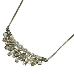 SWAROVSKI(スワロフスキー) ネックレス - クリア×シルバー×白