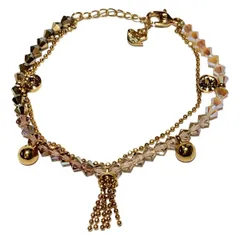 SWAROVSKI(スワロフスキー) ブレスレット - ピンクゴールド×ピンク