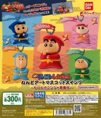 【中古】紙製品 ガチャ台紙 「映画クレヨンしんちゃん ～もののけニンジャ珍風伝～ ねんどアートマスコットスイング」