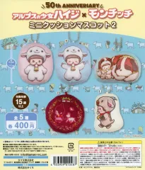 【中古】紙製品 ガチャ台紙 「アルプスの少女ハイジ×モンチッチ ミニクッションマスコット2」