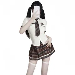 [Emfay] JK コスプレ 制服 半袖 学生服 コスチューム セーラー服 4点セット ストッキング付き