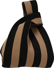 トレンド かわいい 軽量 折りたためる 柔らかい かばん 手提げ サブバッグミニバッグ おしゃれ エコバック 小さめ レディース トートバッグ ミニ ニットバッグ [UMIYI]