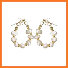 【新品】 Abacadパール イヤリング レディース パール ファッション シルバー925 真円 貝パール 人気 大人 ピアス リング 金属アレルギー対応ピアス かわいい おしゃれ サークル フープ プレゼント 痛くなりにくい ピアスみたいな ジュエリー  0