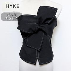 HYKE ハイク　ベアトップ 黒 サイズ1 ビスチェ　s HYKE ハイク デニム ベアトップ ビスチェ ホワイト - メルカリ