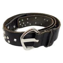 DIESEL(ディーゼル) ベルト 80 - 黒 スタッズ レザー