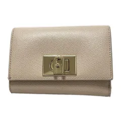 FURLA(フルラ) 3つ折り財布 1927 ピンクベージュ レザー