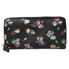 COACH(コーチ) 長財布 - F53770 黒×マルチ レザー