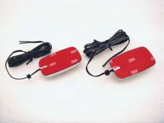 LED サイドマーカー アンバー発光 (２個１組) テープ固定式 クリアーコーナーランプ