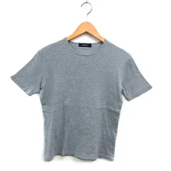 コムサイズム COMME CA ISM クルーネック カットソー Tシャツ コットン 綿 半袖 グレー /NT26