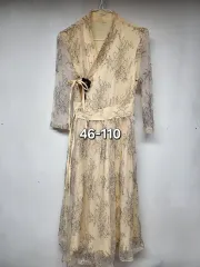 レース チュニック ONE PIECE + ブローチ 含む 46-110