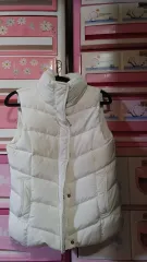 スパオ アイボリーダウンベスト s