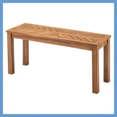 天然木(アカシア)のヘリンボーン調ベンチ(幅100cm)「W100×D36×H45cm」No.719