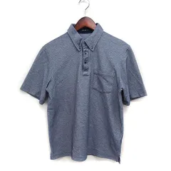 コムサイズム COMME CA ISM 半袖 ポロシャツ ボタンダウン 鹿の子 M グレー 灰 /FT39