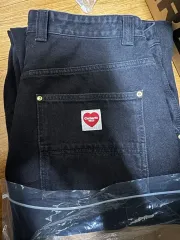 L Carhartt カーハート WIP ナッシュ ダブルニー ブラック ストーン ウォッシュド