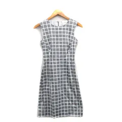 ケイトスペード KATE SPADE 国内正規品 ワンピース 膝丈 ノースリーブ コットン チェック グレー 灰 /KT12