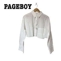 【新品タグ付き】PAGEBOY カットオフ クロップドシャツ 白 綿100％
