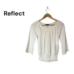 【新品タグ付き】Reflect プリーツデザイン 七分袖ニット ホワイト 9