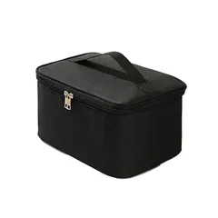 BOTICO 化粧ポーチ メイクボックス トラベルポーチ 大容量 便携式 化粧バッグ 化粧品収納 コスメポーチ 持ち運び メイクぼっくす 収納ボックス 化粧品 小物入れ 旅行 出張用 (Black) 1