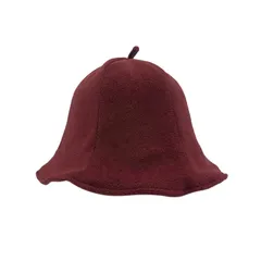 【新品】 [SLOTHCITY] SAUNA HAT サウナハット レディース メンズ 帽子タオル生地 2枚重ね 洗濯可能 無地 (酒?色) 0