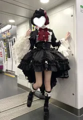 🌟3点セット ゴシック ロリータ クラシカル フリル セットアップ ボレロ ブラウス スカート 十字架 リボン 編み上げ レース ハイウエスト 地雷系 量産型 病みかわ 闇かわ 甘辛 ゴスロリ コスプレ コーデ 洋装 スタイルアップ かわいい クラシック