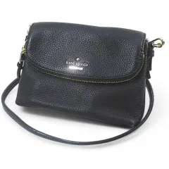 ケイトスペード KATE SPADE ショルダーバッグ ポシェット クロスボディ 斜めがけ ブラック 黒系 レザー