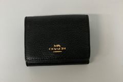 COACH コーチ 財布 三つ折財布 ブラック 【k1447】 - メルカリ