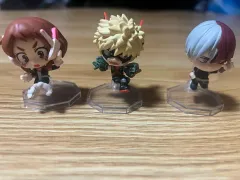 開封) 僕のヒーローアカデミア ヒロアカ BANDAI バンダイ カプセル フィギュア ガチャ 麗日、爆豪 勝己、轟