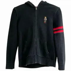 POLO RALPH LAUREN ポロ ラルフローレン  ポロベア ジップアップ ニット パーカー  L/G 14-16