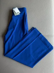 H&M ブルー ワイド スラックス EUR34 新品