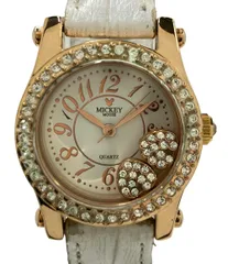 ディズニー 腕時計 ミッキーマウス クオーツ ホワイト レディース Disney