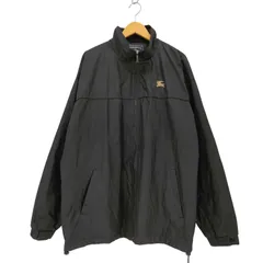 バーバリーズ BURBERRYS 英国製 両面 ロゴ 刺繍 ナイロン ジップアップ ブルゾン  メンズ 表記無 