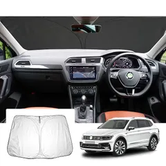 【GAFAT】フォルクスワーゲン ティグアン AD1 2代目 2017年モデル~現行 新型 ティグアン 専用 車用サンシェード フロントガラス用 v*wティグアンカスタムパーツ UVカット 折り畳み 遮光 断熱 紫外線カット 日よけ 収納袋付 車中泊 軽量 0