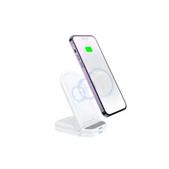 【2025年新設計】SK-CinDa （非 磁気） ワイヤレス充電器 ホワイト 0