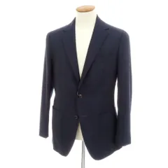 【中古】グリーンレーベルリラクシング green label relaxing ウール 2B テーラードジャケット ネイビー【サイズ48】【メンズ】